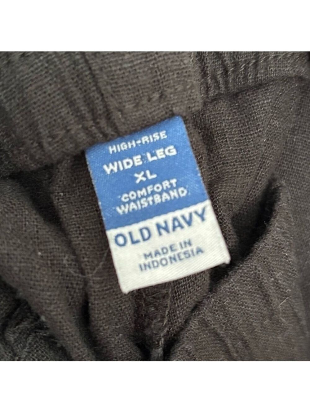 Old Navy Women’s XL Black Wide Leg Pants NWT Work Casual - Picture 3 of 4